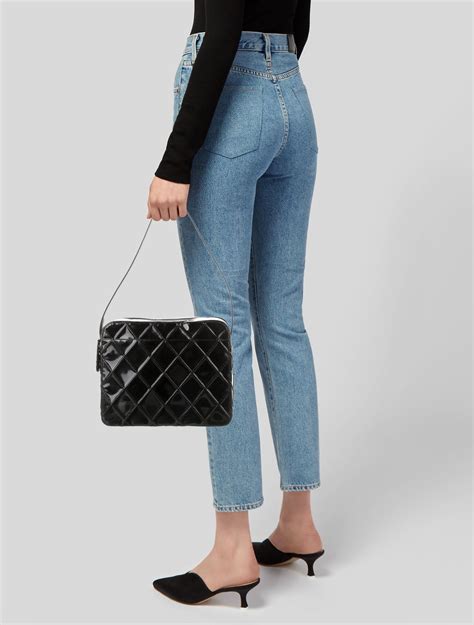 chanel patent camera bag